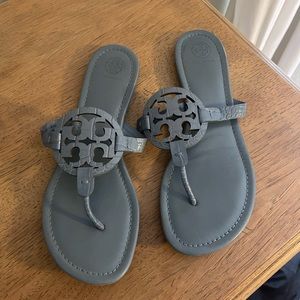 Tory Burch snake Embossed Miller Sandals